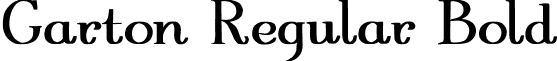 Garton Regular Bold font - GartonRegularBold.ttf