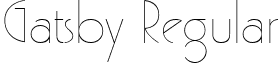 Gatsby Regular font - gatsbyregular.ttf