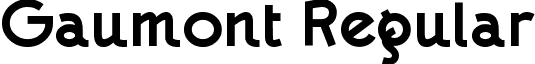 Gaumont Regular font - GAUMONT_.ttf