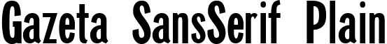 Gazeta SansSerif Plain font - GAZRUBPL.ttf