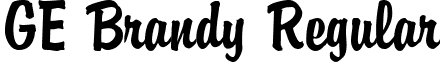 GE Brandy Regular font - GEBrandy.ttf
