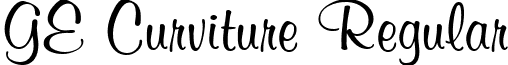 GE Curviture Regular font - GECurviture.ttf