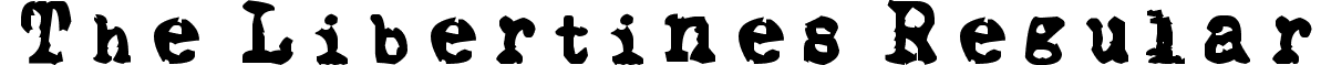 The Libertines Regular font - The Libertines-GERSAN BORGE.ttf