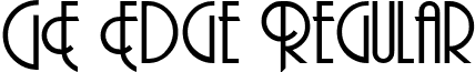 GE Edge Regular font - GEEdge.ttf