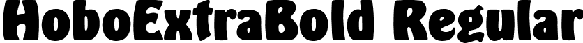 HoboExtraBold Regular font - HoboExtraBold.ttf