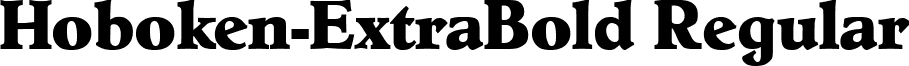 Hoboken-ExtraBold Regular font - Hoboken-ExtraBold.ttf