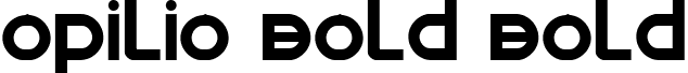 Opilio Bold Bold font - opiliobold.ttf