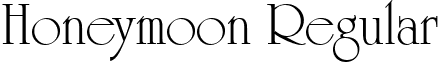 Honeymoon Regular font - HoneymoonRegular.ttf