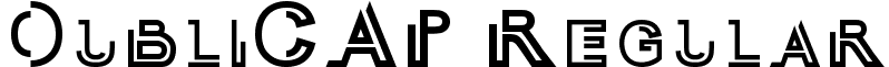 OubliCAP Regular font - Oubli_CAP.ttf