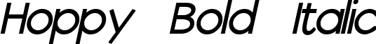 Hoppy Bold Italic font - Hoppybi.ttf