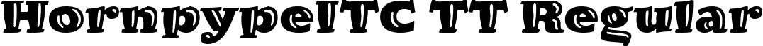 HornpypeITC TT Regular font - HORNI.ttf
