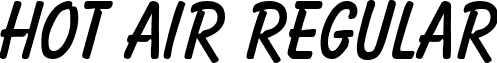 Hot Air Regular font - hotair.ttf