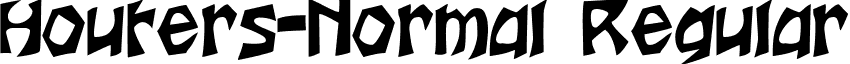 Houters-Normal Regular font - houtrs.ttf