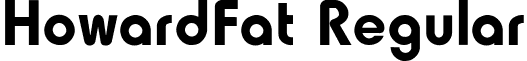 HowardFat Regular font - HOWARDF.ttf