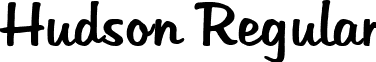 Hudson Regular font - hudson regular.ttf