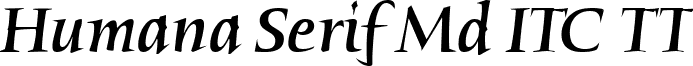 Humana Serif Md ITC TT font - HUMASFMI.ttf