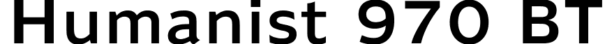 Humanist 970 BT font - humanist.ttf