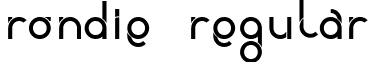 rondie Regular font - Rondie - Dker.ttf