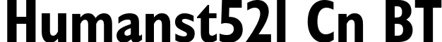Humanst521 Cn BT font - Humanist 521 Bold Condensed BT.ttf