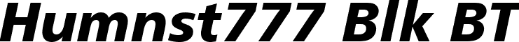 Humnst777 Blk BT font - HUM777KI.ttf