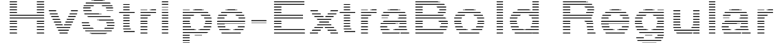 HvStripe-ExtraBold Regular font - hvstripe.ttf