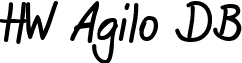 HW Agilo DB font - HWAgiloDB.ttf