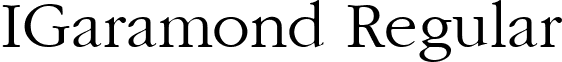 IGaramond Regular font - IGaramondRegular.ttf