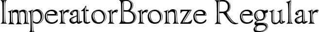 ImperatorBronze Regular font - ImperatorBronze.ttf