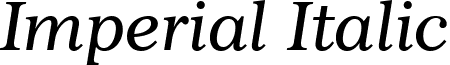 Imperial Italic font - IMPERLI.ttf