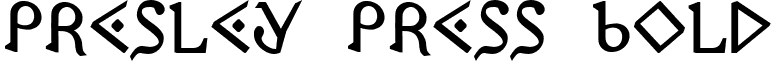 Presley Press Bold font - ppressb.ttf