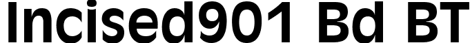 Incised901 Bd BT font - INC901B.ttf