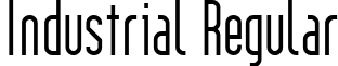 Industrial Regular font - Industrial.ttf