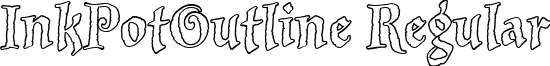 InkPotOutline Regular font - inkpo.ttf