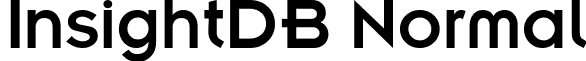 InsightDB Normal font - InsightDBNormal.ttf