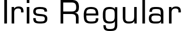 Iris Regular font - Iris Regular.ttf