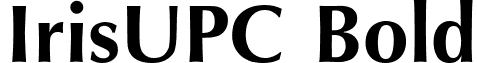 IrisUPC Bold font - IUPCIB.ttf