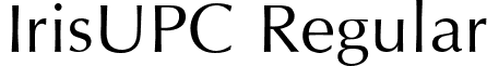 IrisUPC Regular font - IrisUPC.ttf