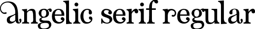 Angelic Serif Regular font - Angelic Serif.otf