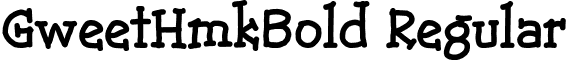 GweetHmkBold Regular font - GWEEHB.ttf