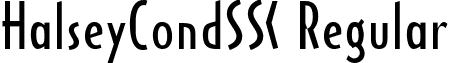 HalseyCondSSK Regular font - HalseyCondSSK.ttf