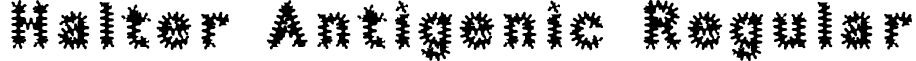 Halter Antigenic Regular font - HalterAntigenic.ttf