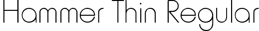 Hammer Thin Regular font - HAMRTHIN.ttf