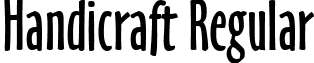 Handicraft Regular font - handi___.ttf