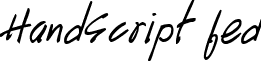 HandScript fed font - handscriptbold.ttf