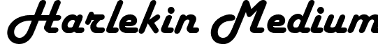 Harlekin Medium font - harlekin.ttf