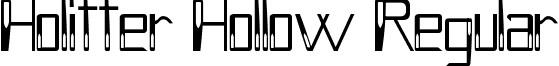 Holitter Hollow Regular font - Holitter Hollow.ttf