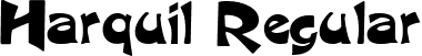 Harquil Regular font - HARQUIL.ttf