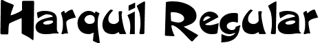 Harquil Regular font - HarquilRegular.ttf