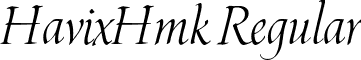 HavixHmk Regular font - HAVIXHMK.ttf