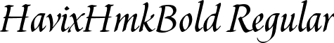 HavixHmkBold Regular font - HAVIHB.ttf